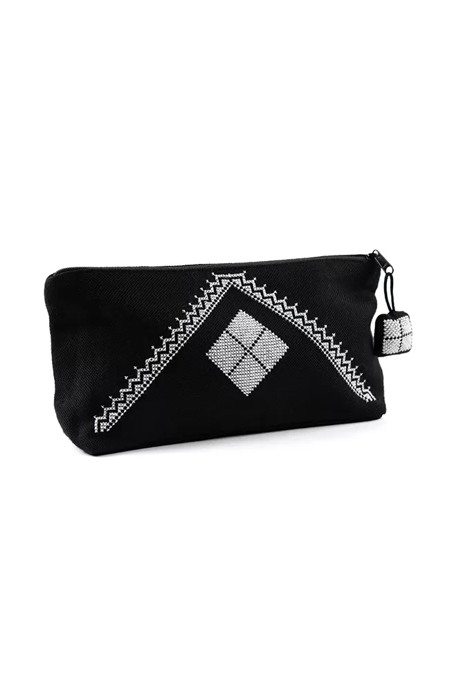 square motif purse